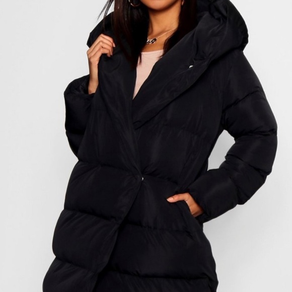 Boohoo Jackets & Coats Wrap Duvet Coat Poshmark